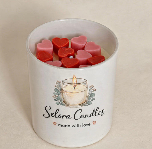Love Hearts Candle